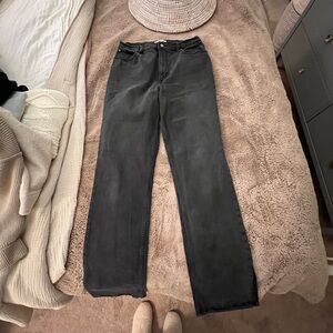 Abercrombie & Fitch Women's Ultra High Rise 90s Straight Jean Black Size 31/12l